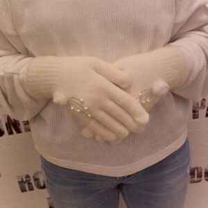 Biele rukavice DESANA 2