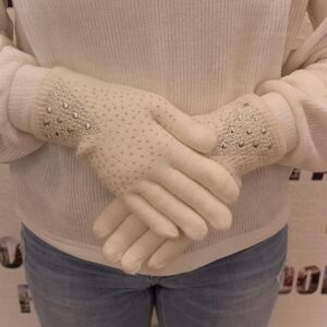Biele rukavice RAINO