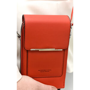 Dámska červená kabelka na telefón/peňaženka s popruhom crossbody IVORY