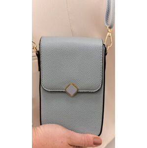Dámska modrá kabelka na telefón/peňaženka s popruhom crossbody NICOLA