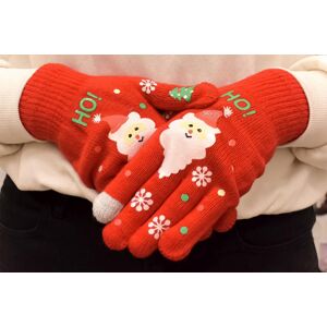 Dámske červené rukavice CHRISTMAS