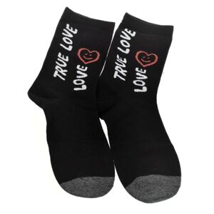 Dámske čierne ponožky LOUD
