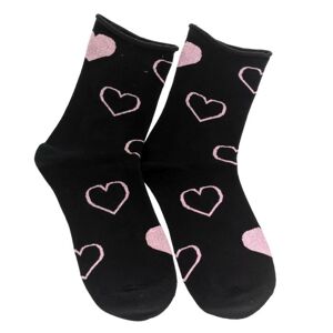 Dámske čierne ponožky LOVE