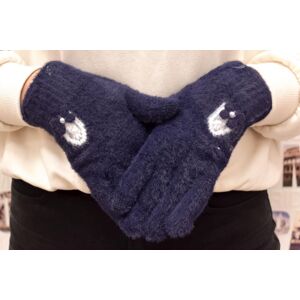 Dámske modré zimné rukavice MATJIA
