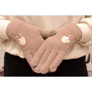 Dámske ružové zimné rukavice MATJIA