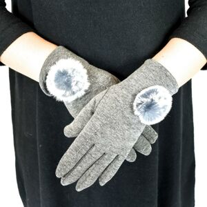 Dámske sivé rukavice