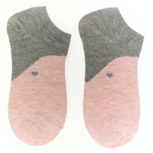 Dámske sivo-ružové ponožky KAINA