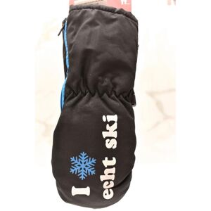 Detské čierne bezpalcové rukavice ECHT SKI XS-S-M