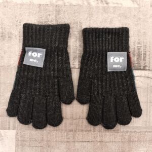 Detské tmavosivé rukavice FINEAS