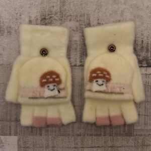 Detské zateplené béžové rukavice 6-12Y COOLLIE