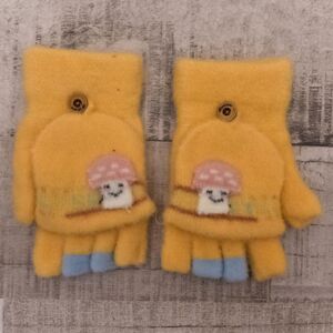 Detské zateplené žlté rukavice 6-12Y COOLLIE