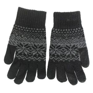 Pánske sivé zateplené rukavice WINTER SPORT