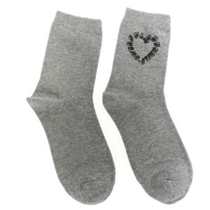 Sivé ponožky HEART