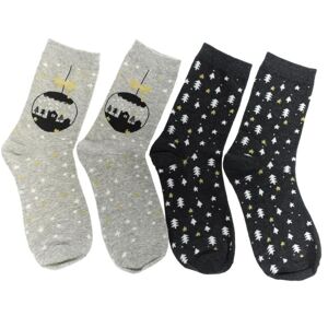 Sivé ponožky SNOWFLAKES set 2 páry