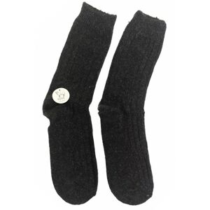 Vlnené čierne ponožky HANS 2