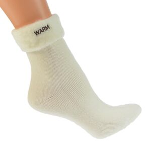 Zimné biele ponožky WARM