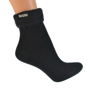 Zimné čierne ponožky WARM